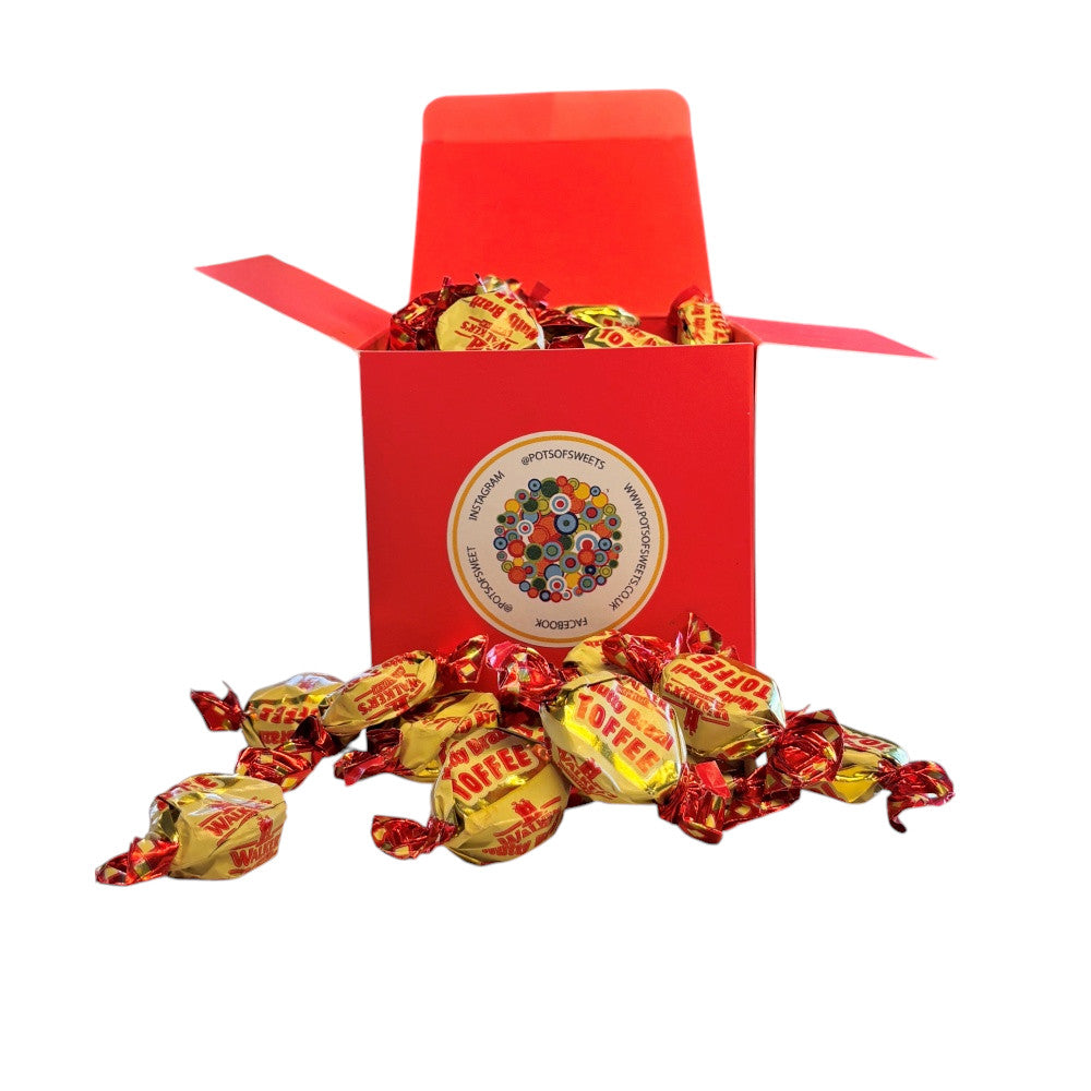 300g Square Box of Walker Nutty Brazil Toffee