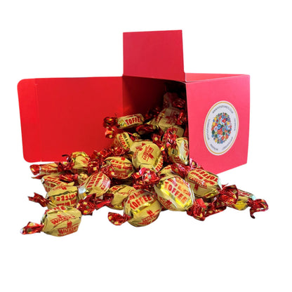 300g Square Box of Walker Nutty Brazil Toffee