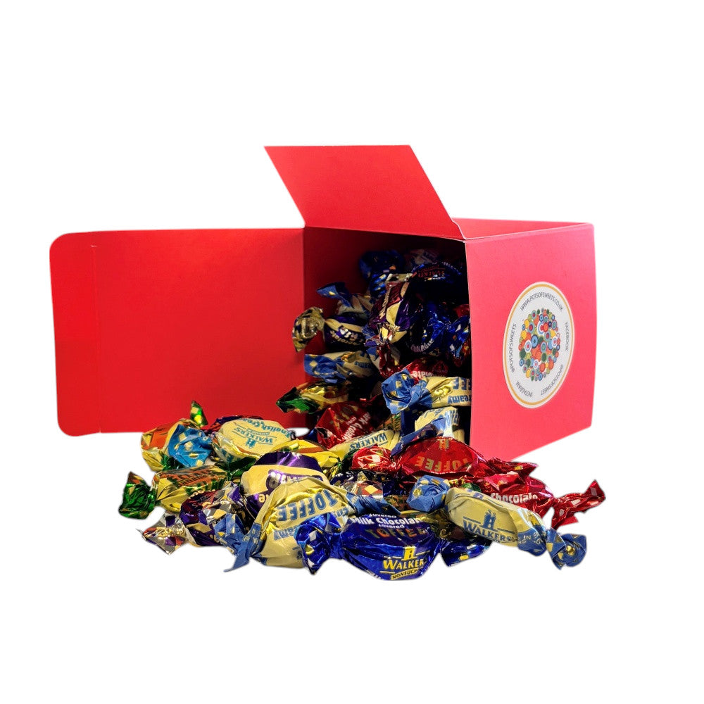 300g Square Box of Walkers Assorted Toffees