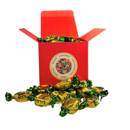 300g Square Box of Walkers Banana Eclairs Toffee