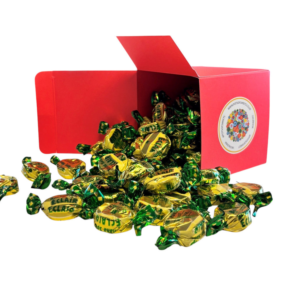 300g Square Box of Walkers Banana Eclairs Toffee