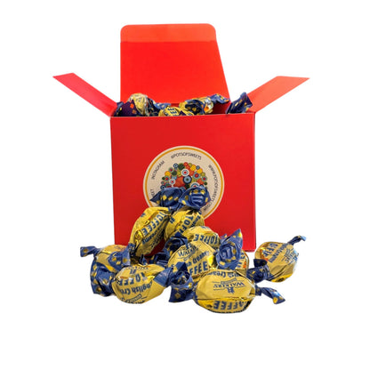 300g Square Box of Walkers English Creamy Toffee