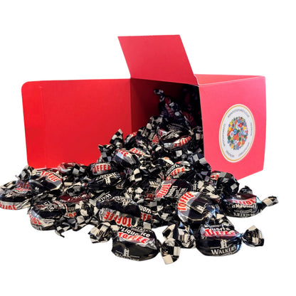 300g Square Box of Walkers Liquorice Toffee