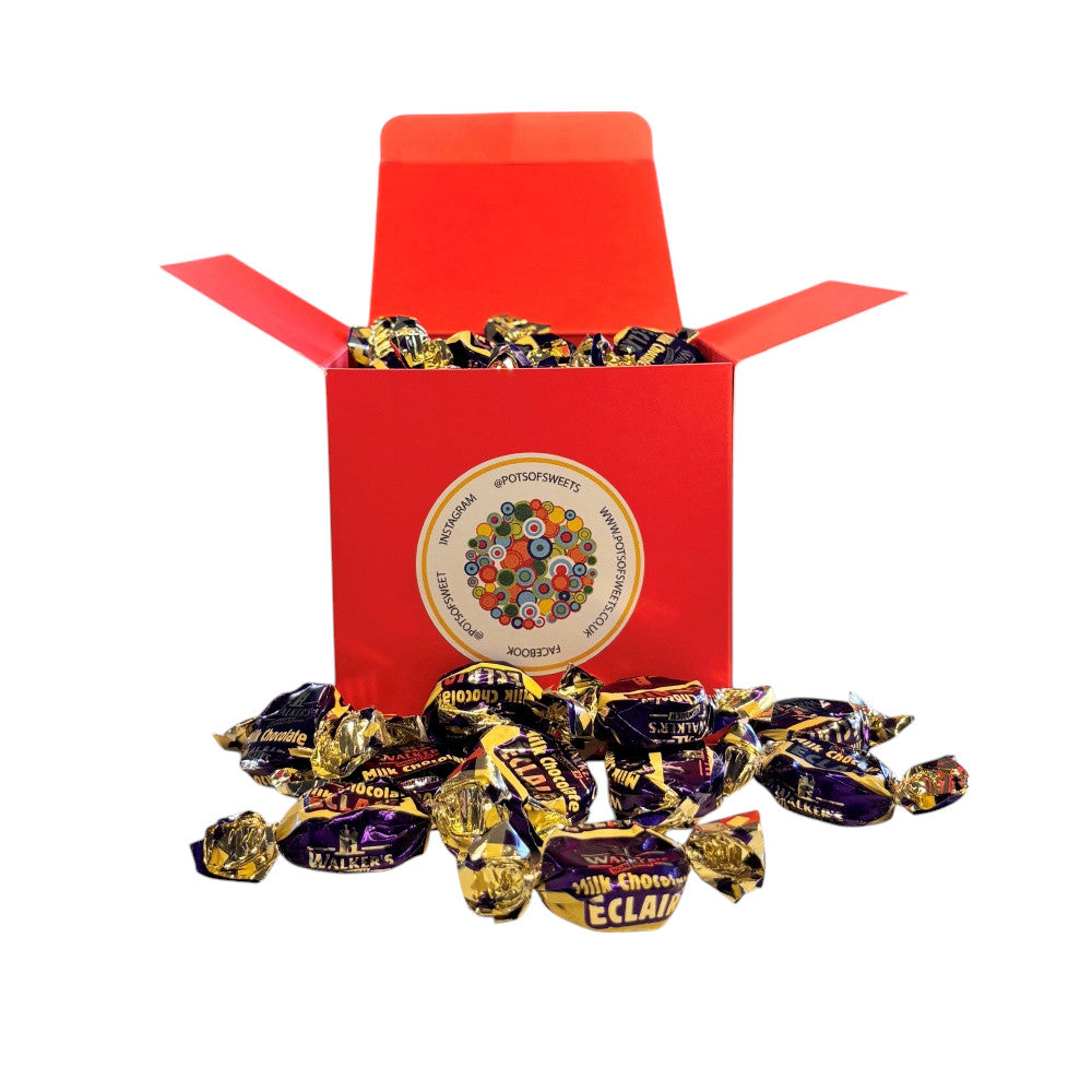 300g Square Box of Walkers Milk Chocolate Eclairs