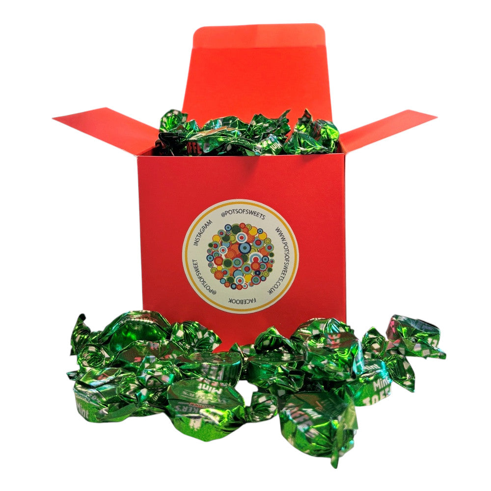 300g Square Box of Walkers Mint Toffee