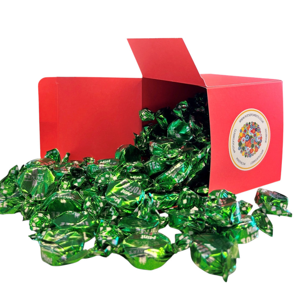 300g Square Box of Walkers Mint Toffee