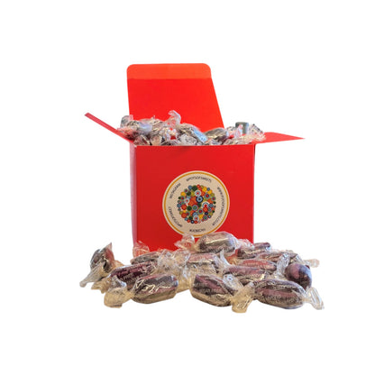 300g Square Box of Sugar Free Blackcurrant and Liquorice