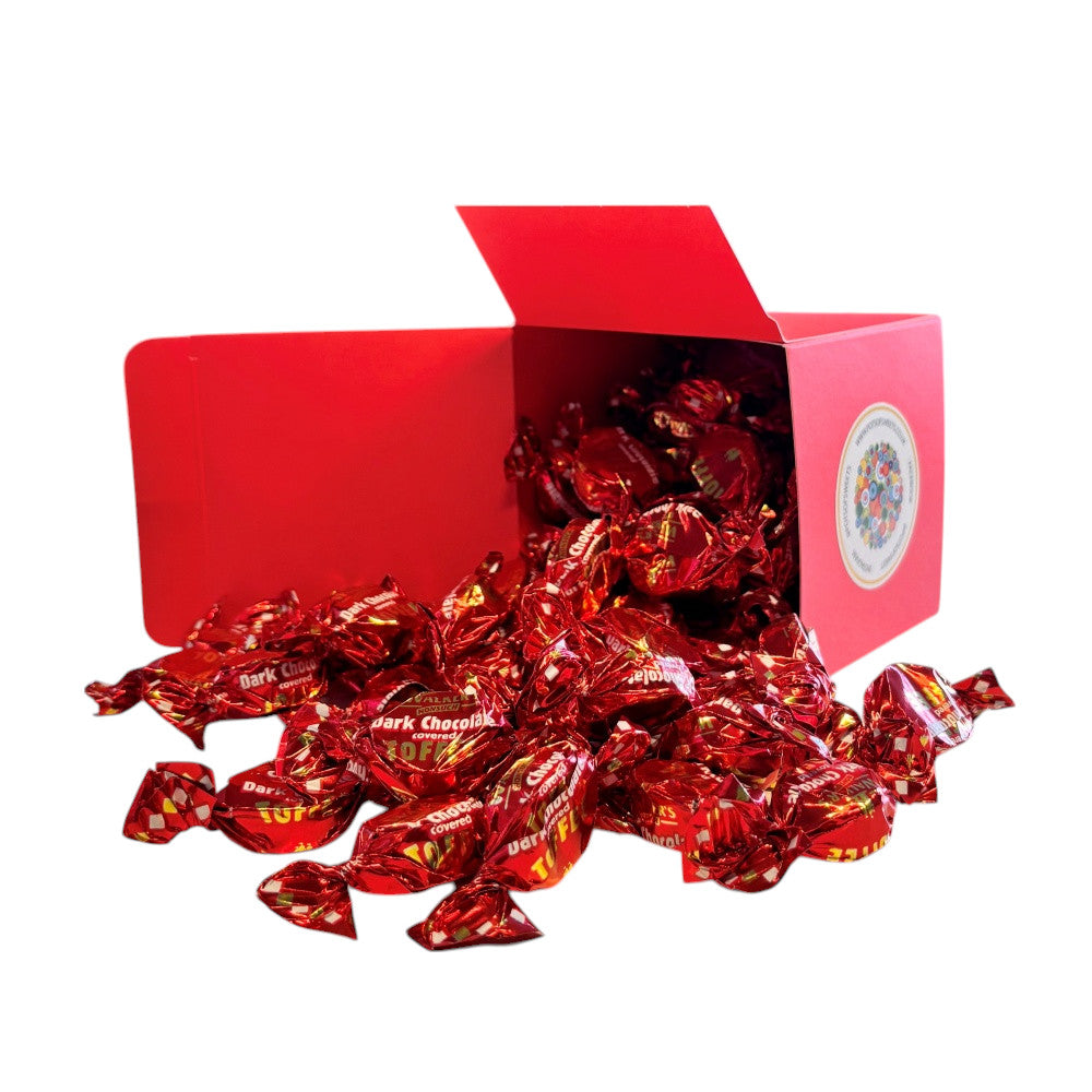 300g Square Box of Walkers Dark Chocolate Toffee