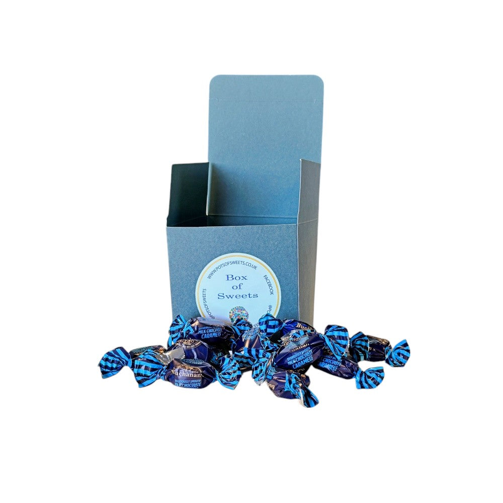 300g Square Box Buchanans Milk Chocolate Caramel Toffees