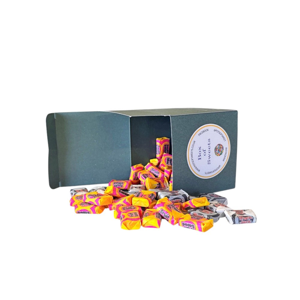 300g Square Box of Black Jacks and Fruit Salads