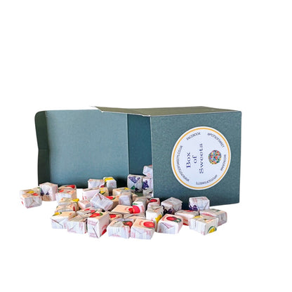 300g Square Box of Fruity Chews Fruit Caramels