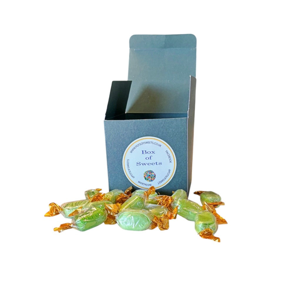 300g Square Box of Hard Boiled Chocolate Limes Sweets