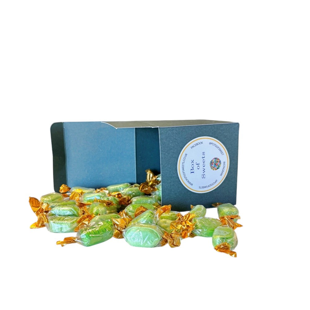 300g Square Box of Hard Boiled Chocolate Limes Sweets
