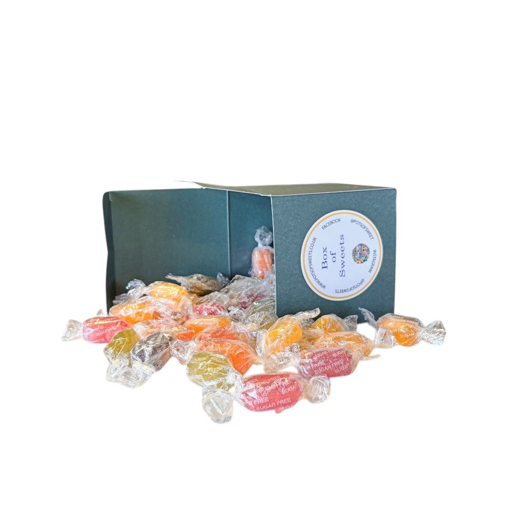 300g Square Box of Sugar Free Fruit Drops