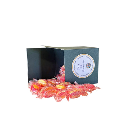 300g Square Box of Sugar Free Rhubarb and Custard