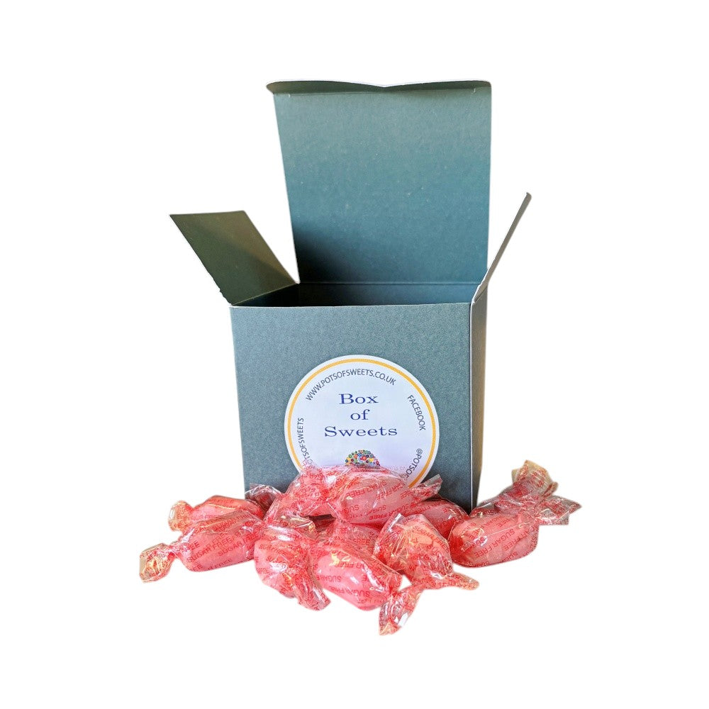 300g Square Box of Sugar Free Strawberry Sherbets Sweets
