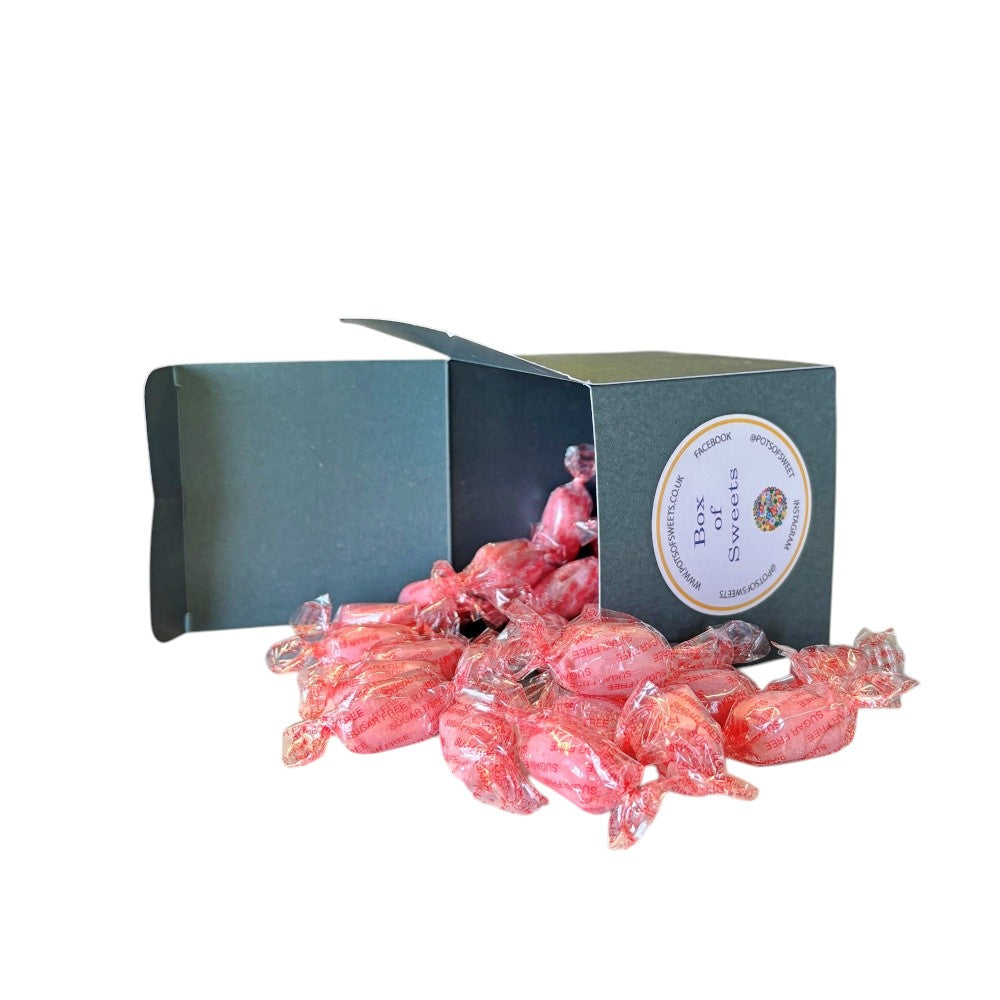 300g Square Box of Sugar Free Strawberry Sherbets Sweets
