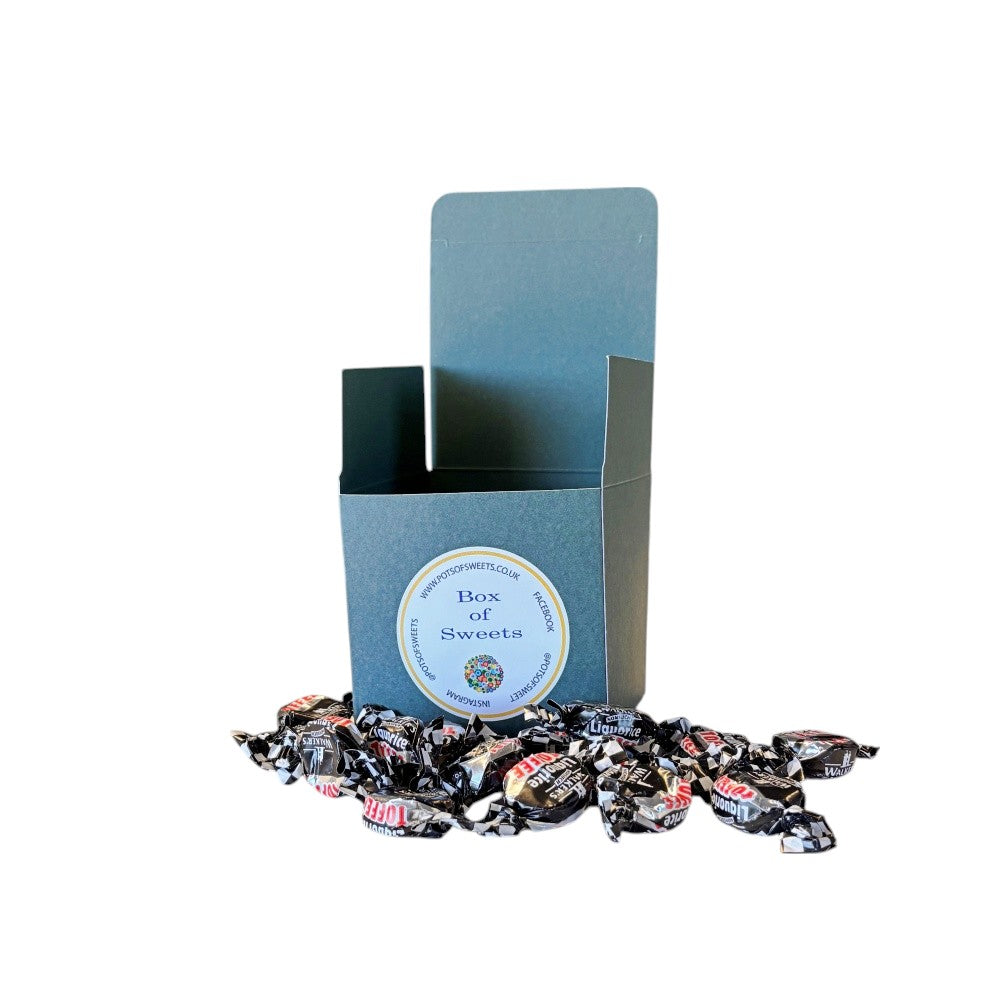 300g Square Box of Walkers Liquorice Toffee
