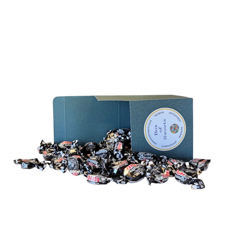 300g Square Box of Walkers Liquorice Toffee
