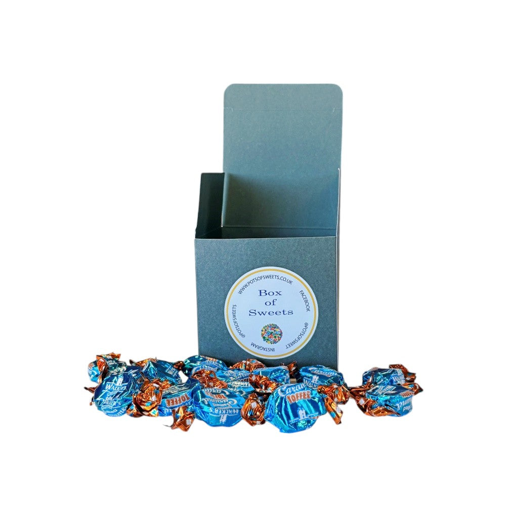 300g Square Box of Walkers Salted Caramel Toffee