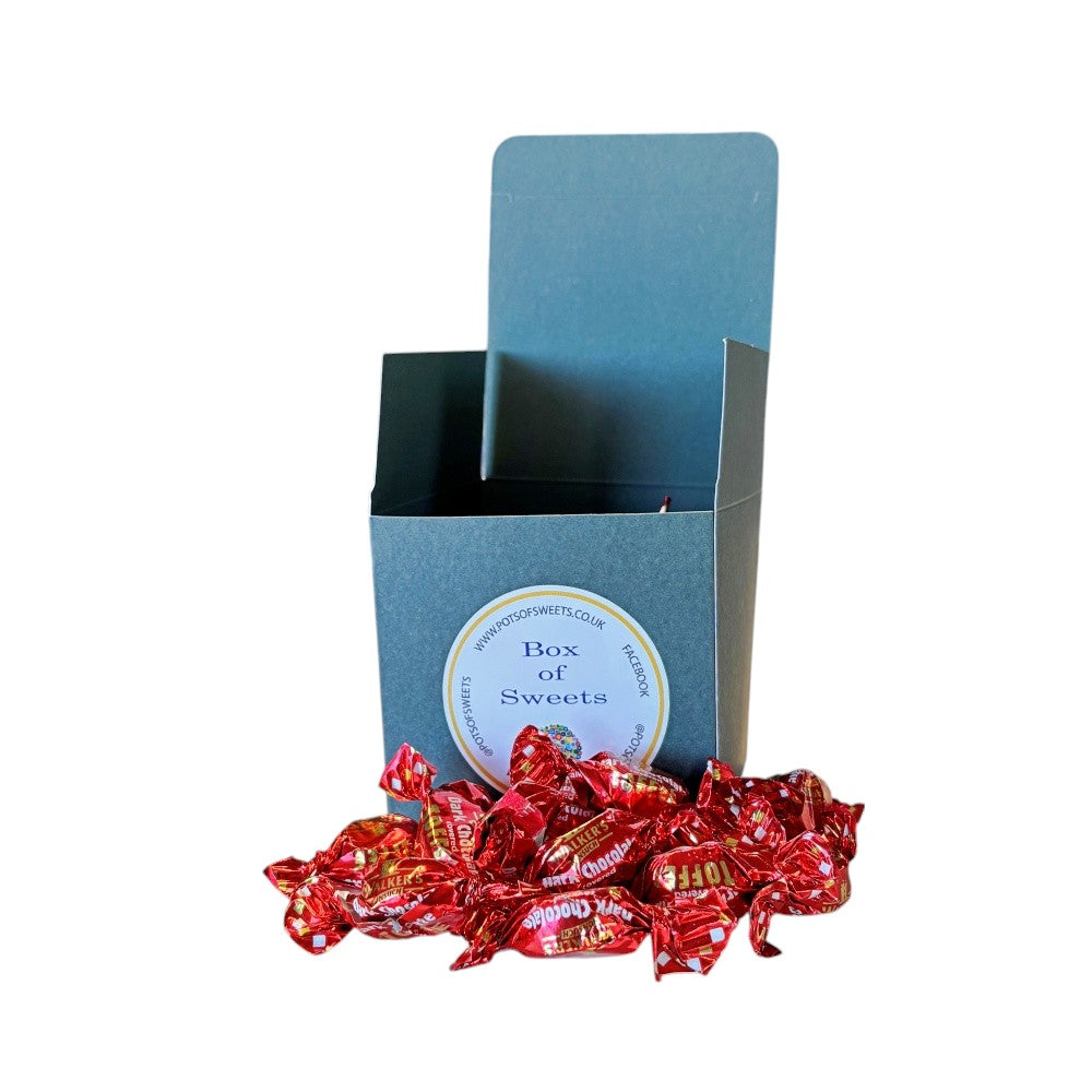 300g Square Box of Walkers Dark Chocolate Toffee