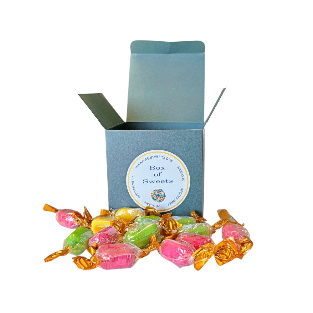 300g Square Box of Chocolate Fruits Sweets