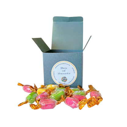 300g Square Box of Chocolate Fruits Sweets