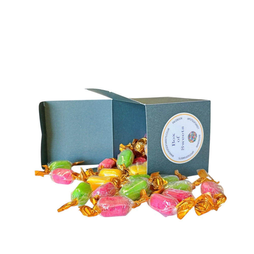 300g Square Box of Chocolate Fruits Sweets
