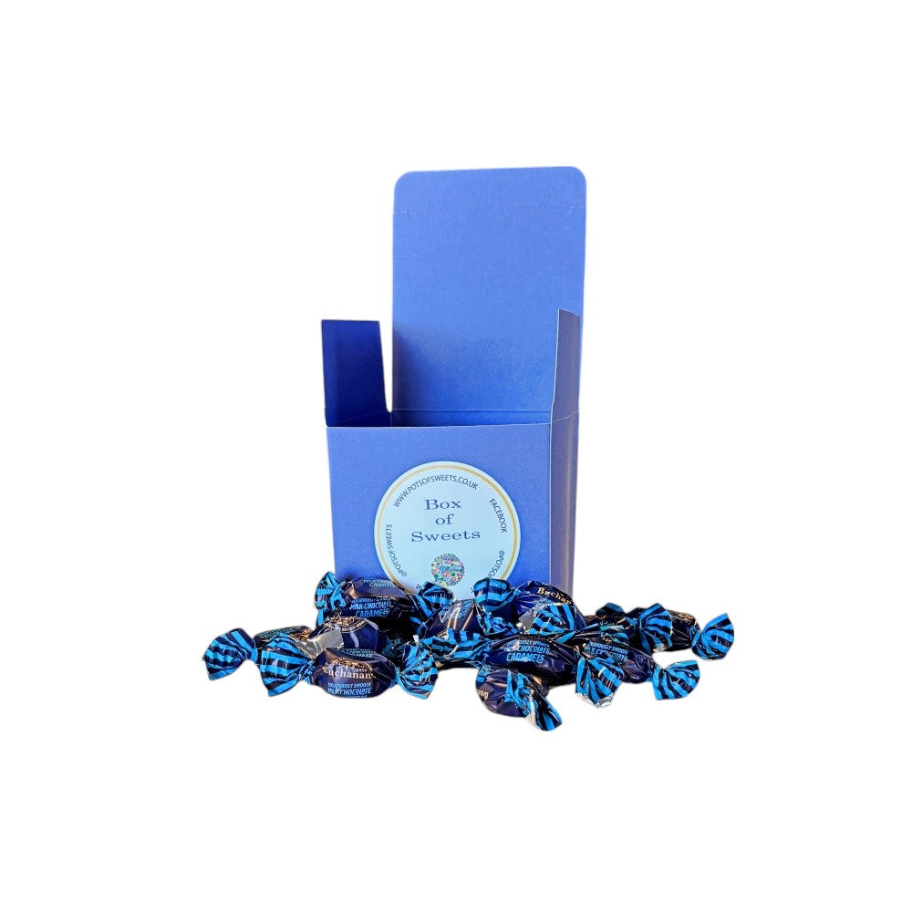 300g Square Box Buchanans Milk Chocolate Caramel Toffees