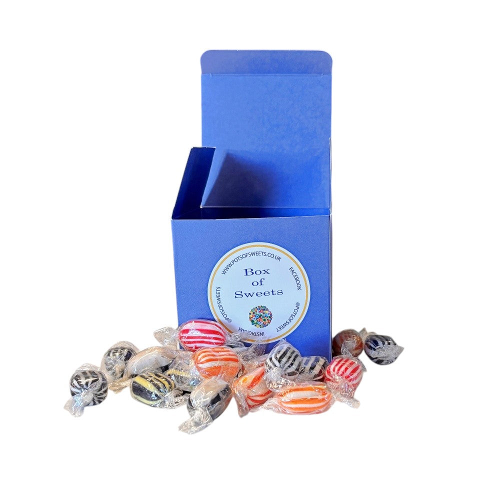 300g Square Box Buchanans Winter Mix Hard Boiled Sweets