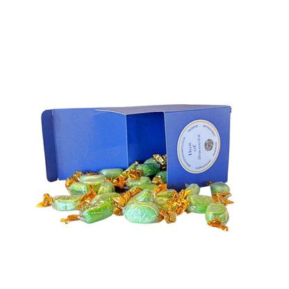 300g Square Box of Hard Boiled Chocolate Limes Sweets