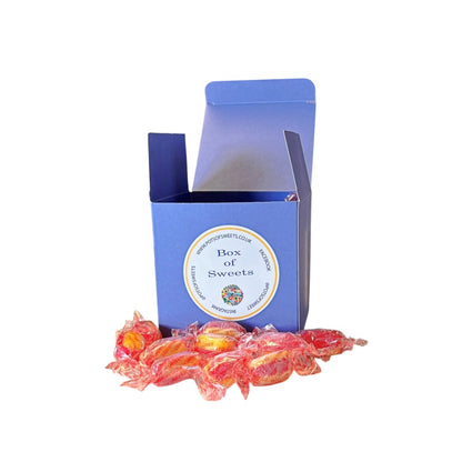 300g Square Box of Sugar Free Rhubarb and Custard