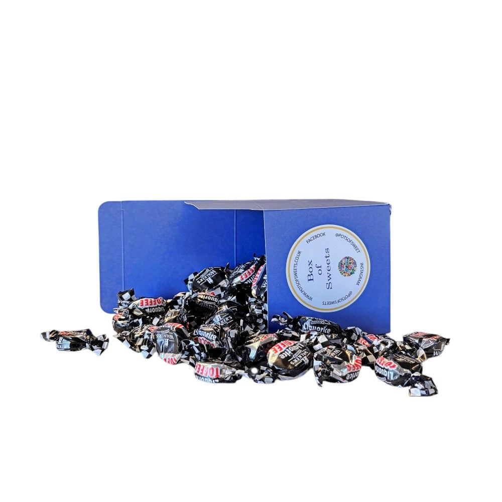 300g Square Box of Walkers Liquorice Toffee