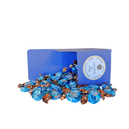 300g Square Box of Walkers Salted Caramel Toffee