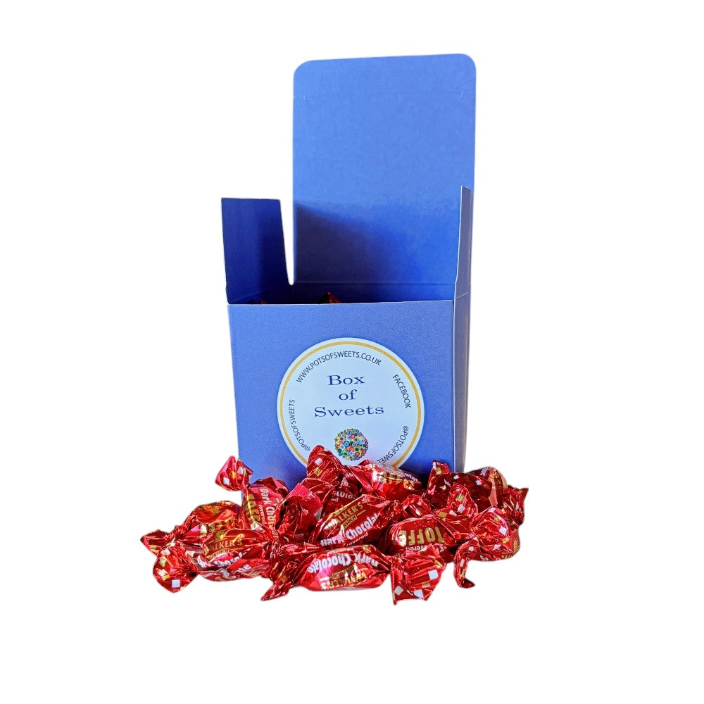 300g Square Box of Walkers Dark Chocolate Toffee