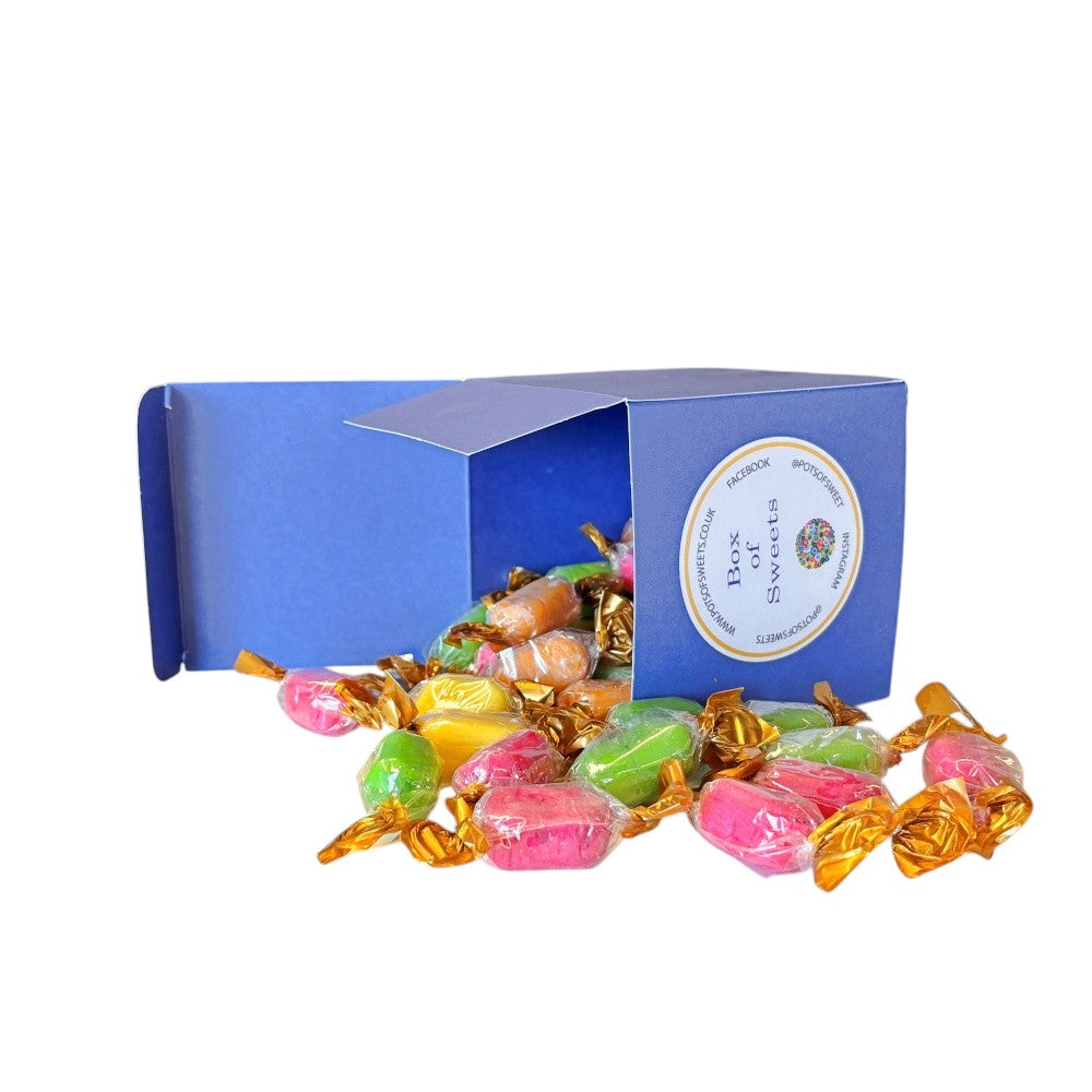 300g Square Box of Chocolate Fruits Sweets