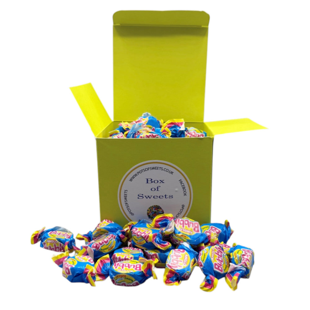 300g Square Box of Anglo Bubble Bubblegum