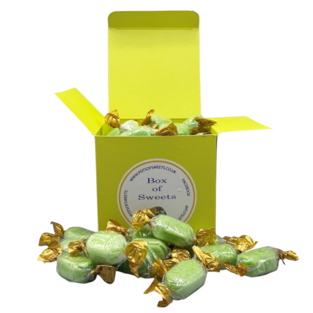 300g Square Box of Hard Boiled Chocolate Limes Sweets