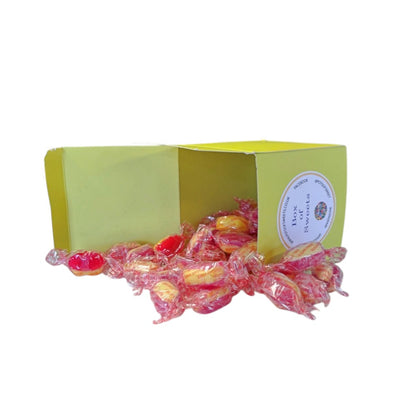 300g Square Box of Sugar Free Rhubarb and Custard