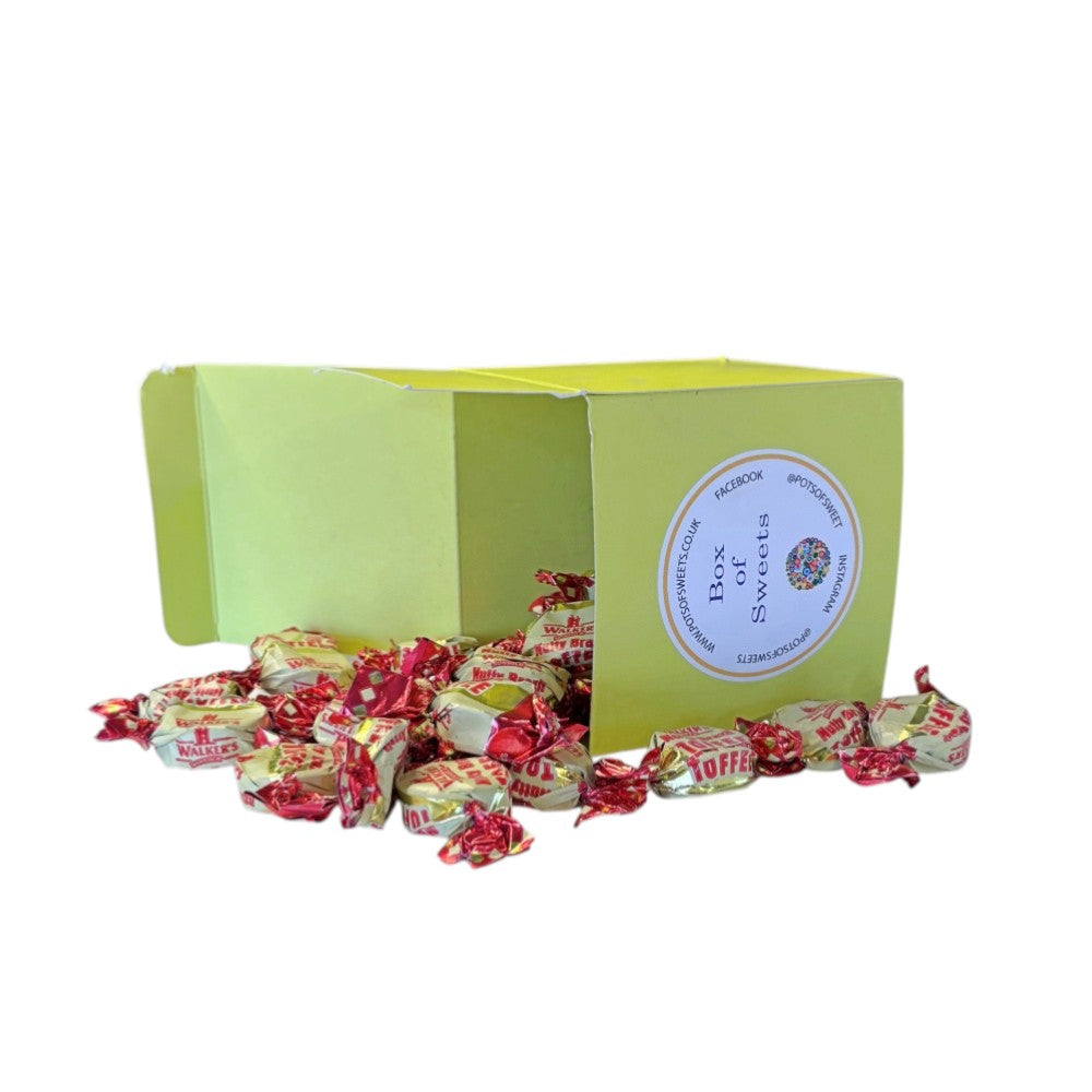 300g Square Box of Walker Nutty Brazil Toffee