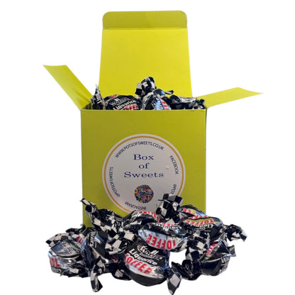 300g Square Box of Walkers Liquorice Toffee