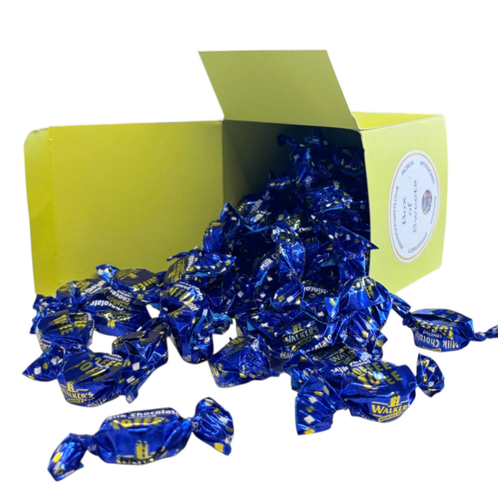 300g Square Box of Walkers Milk Chocolate Toffee