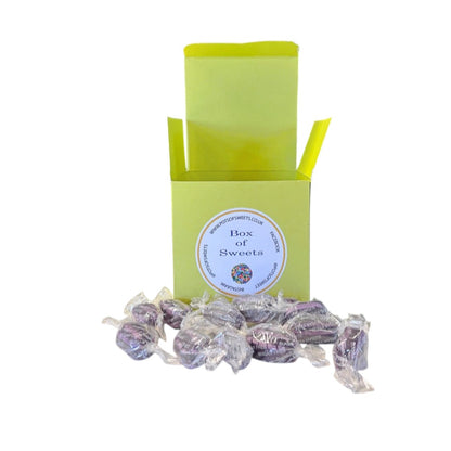 300g Square Box of Sugar Free Blackcurrant and Liquorice