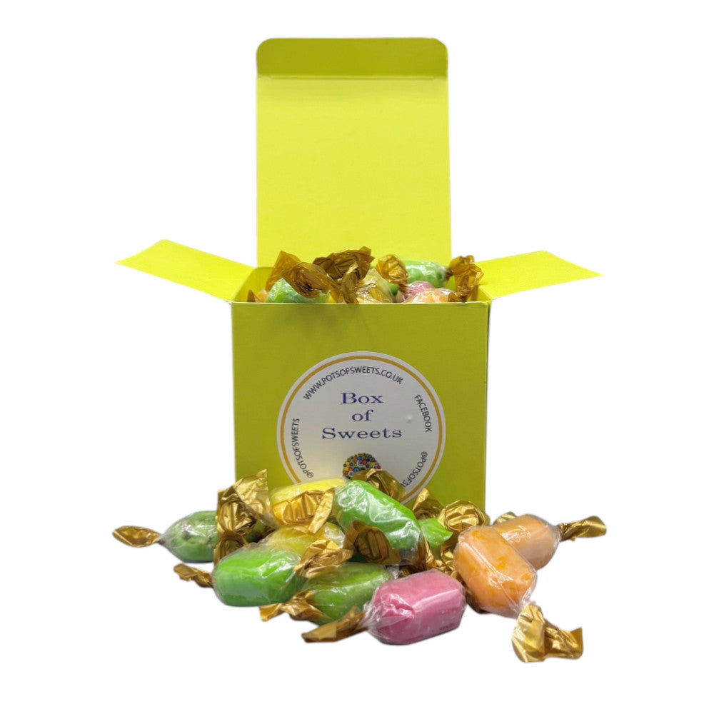 300g Square Box of Chocolate Fruits Sweets