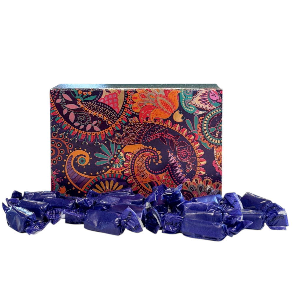 250g Rectangular Patterned Box of Sugar Free Liquorice Toffee