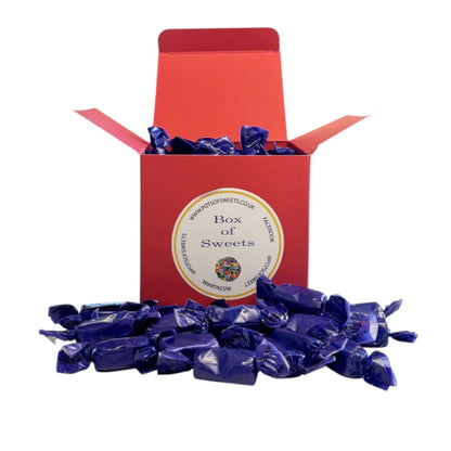 300g Square Coloured Box of Sugar Free Liquorice Toffee