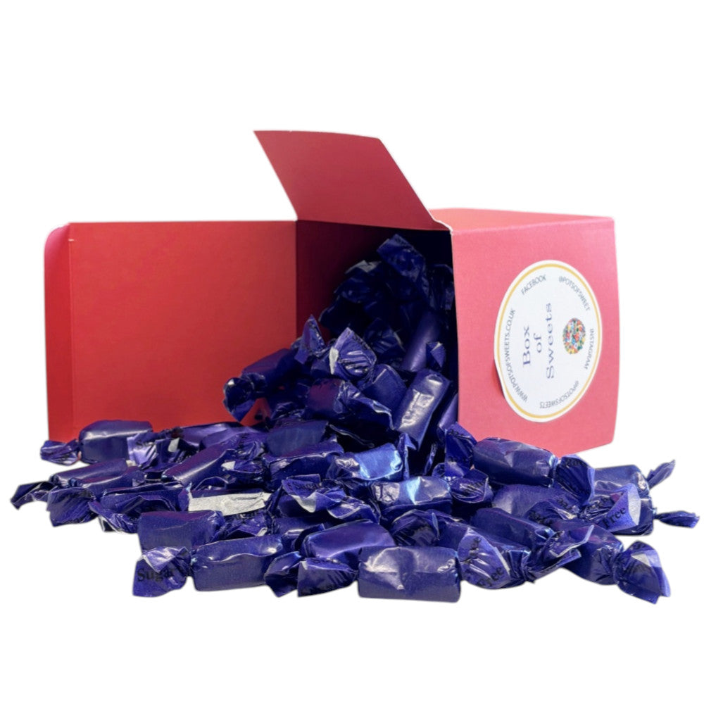 300g Square Coloured Box of Sugar Free Liquorice Toffee