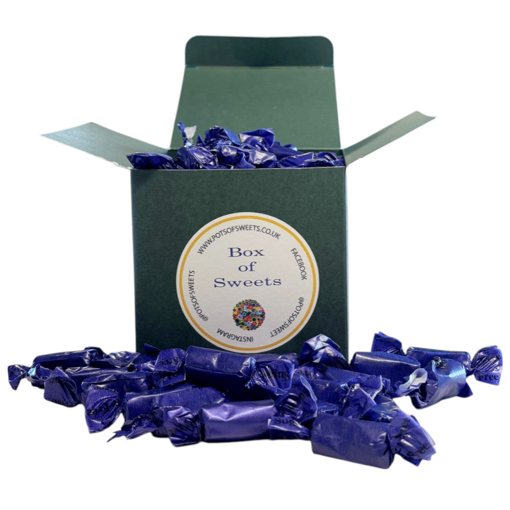 300g Square Coloured Box of Sugar Free Liquorice Toffee