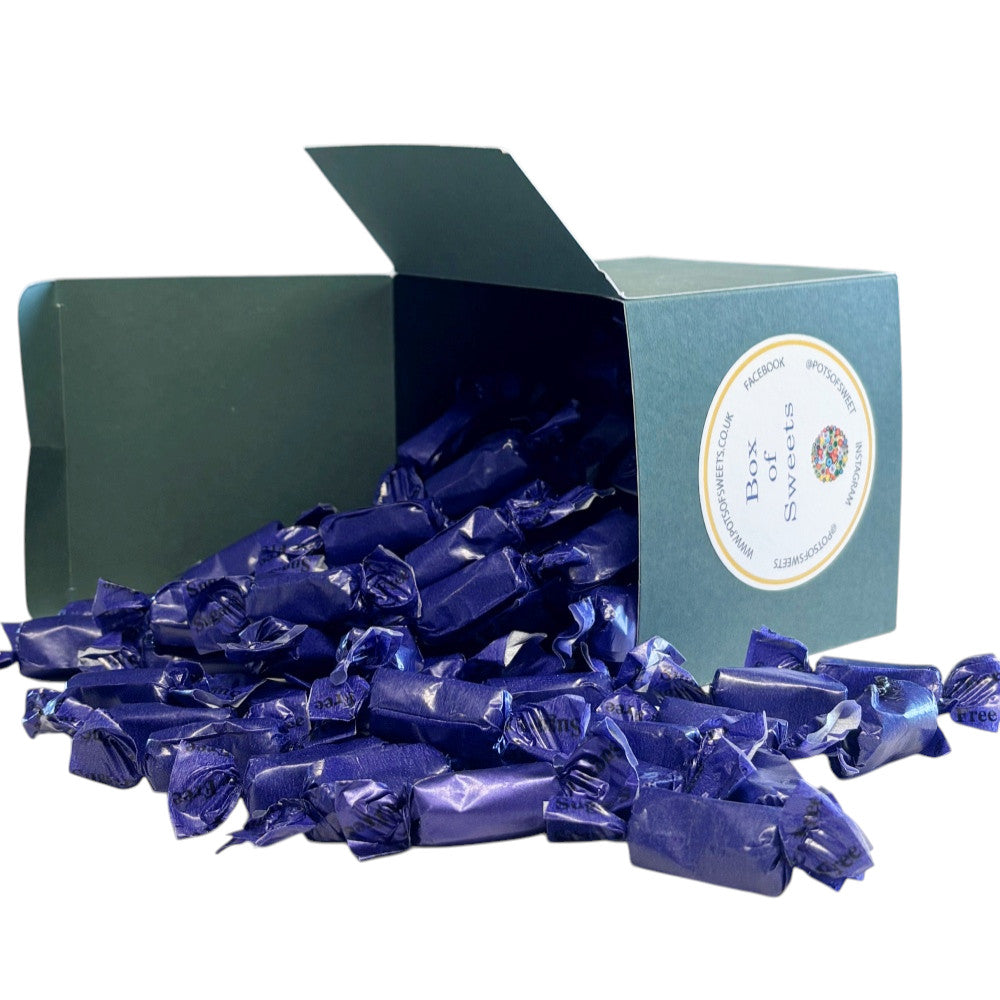 300g Square Coloured Box of Sugar Free Liquorice Toffee