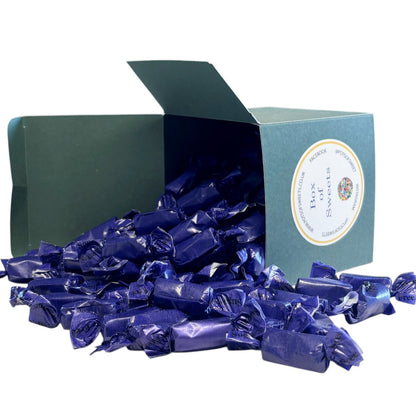 300g Square Coloured Box of Sugar Free Liquorice Toffee